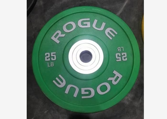 Siyah PU Kauçuk Halter Ağırlık Plakaları / Ağırlık Kaldırma Plakaları 2.5 - 25kgs